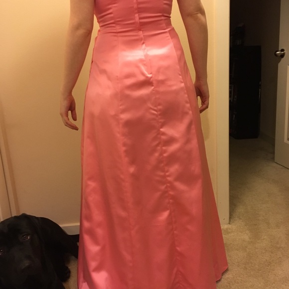 Peachy pink prom dress - Picture 6 of 6